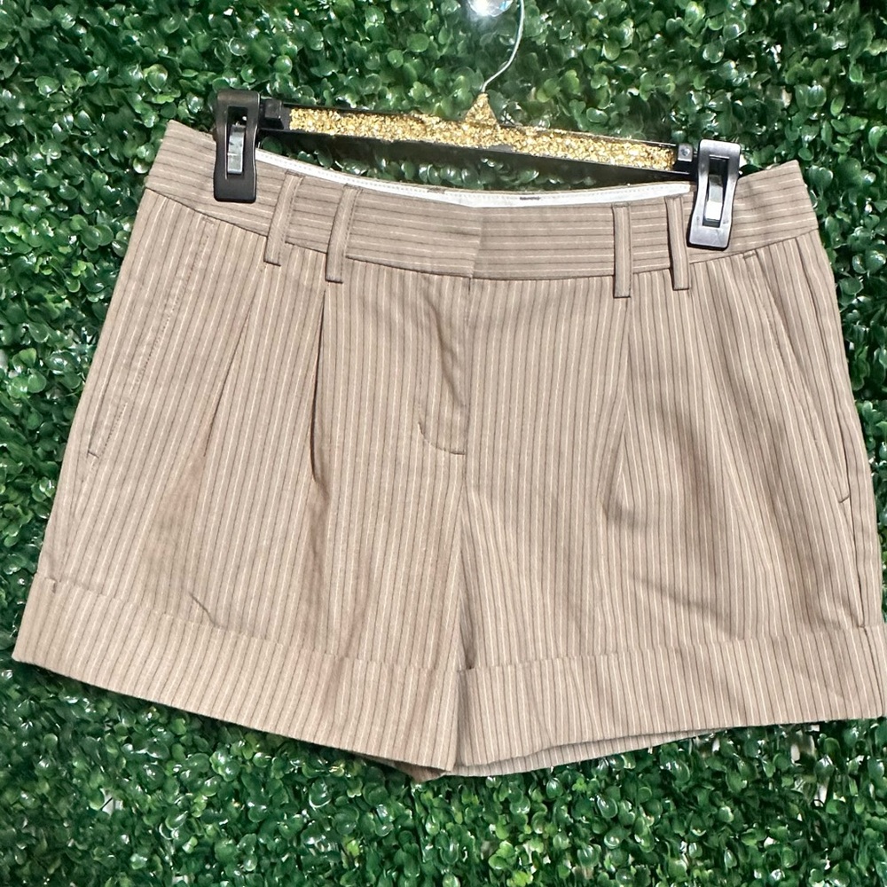 Express Design Studio Editor Size 4 Tan Pinstripe… - image 3